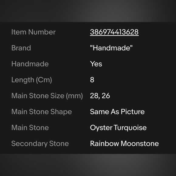 OYSTER TURQUOISE PENDANT - Picture 2 of 3